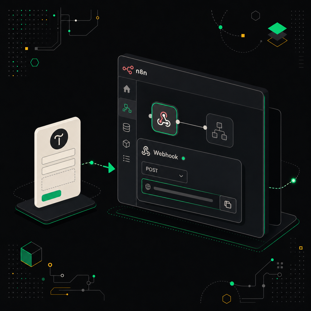Настройка Webhook-триггера в n8n для приёма данных формы