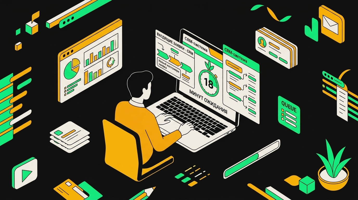 Менеджер по продажам перегружен работой в двух CRM-системах одновременно